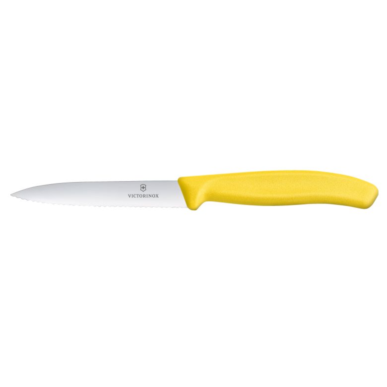 Victorinox Swiss Classic Gemüsemesser gelb 10 cm mittelspitz welle