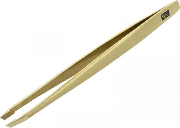 Zwilling Beauty Premium Pinzette schräg gold mattiert