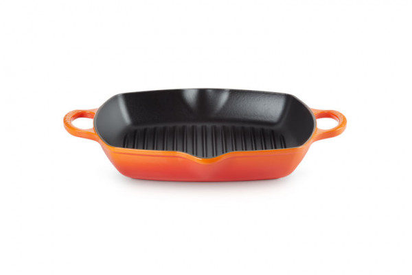 Le Creuset Grillpfanne 30x30 cm ofenrot zwei Griffe 