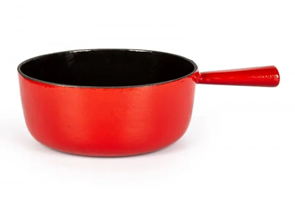 Stöckli Käsefondue-Topf Classic Rot 24cm Gußeisen