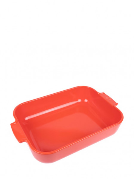 Peugeot Appolia Rechteckige Auflaufform aus Keramik rot 36 cm