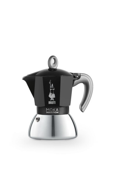 Bialetti Espressokocher New Moka Induction schwarz 4 Tassen