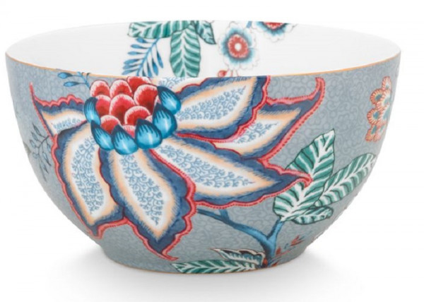 PIP Flower Festival Light Blue Bowl 15cm