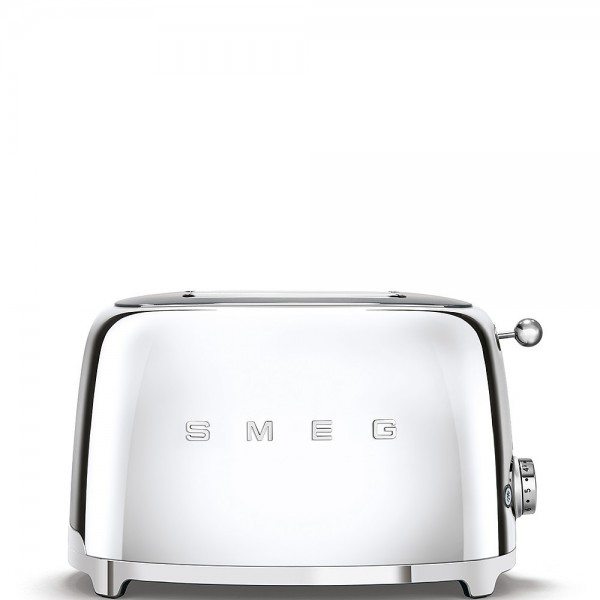 Smeg - 50'S Retro Style, Toaster, 2 Scheiben, Chrom, 6 Röstgradstufen, 3 Automatikprogramme, 950 W