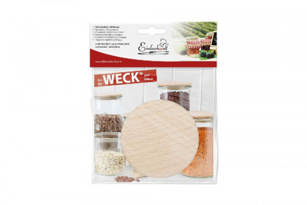 Weck Holzdeckel natur 8 cm