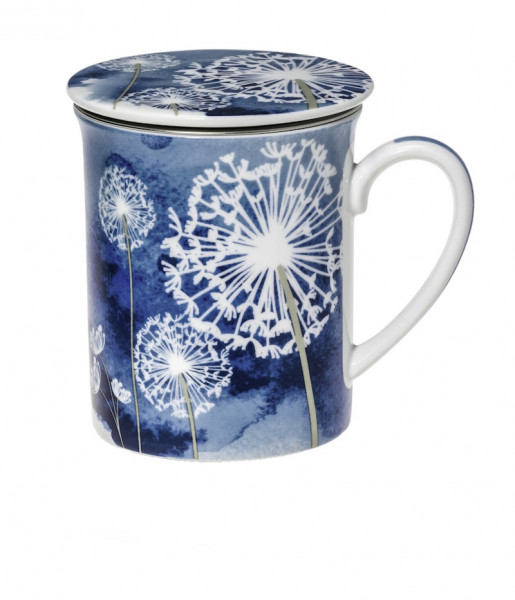 Wollenhaupt Dandelion Teesiebbecher mit Deckel 0,33l Blau