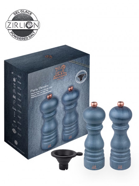 Peugeot Salz- und Pfeffermühlen Set Paris Denim 18cm