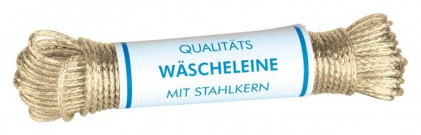 Hansi-Siebert Wäscheleine mit Vollstahleinlage Stärke: ca. 3,5 mm / Länge: ca. 20 m / ummantelt