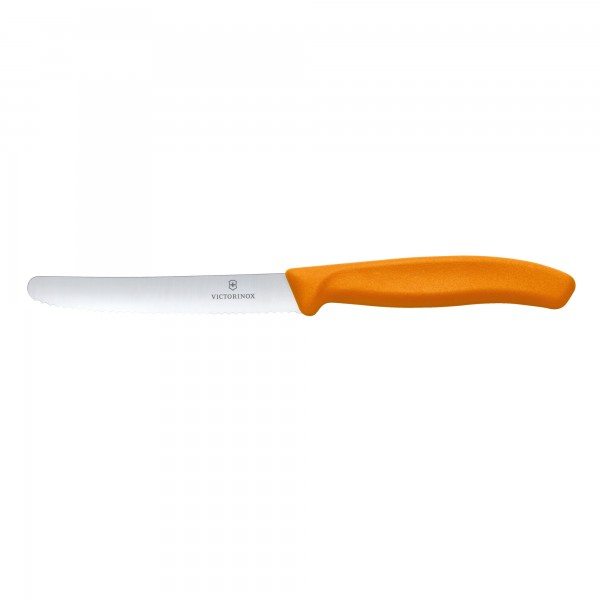 Victorinox Swiss Classic Tomatenmesser orange 11 cm welle