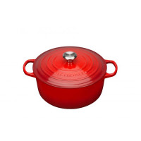 Le Creuset Bräter  rund 18 cm kirschrot