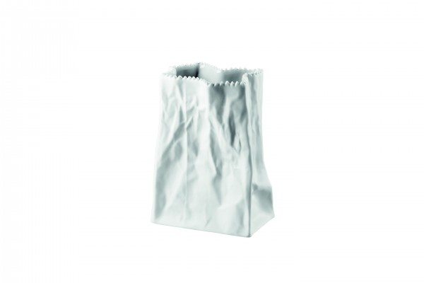 Rosenthal Do not litter Weiss Tütenvase 14 cm