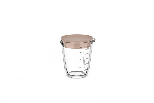 Mepal Messbecher mit Deckel CHEF IT Glas 500ml Chalk