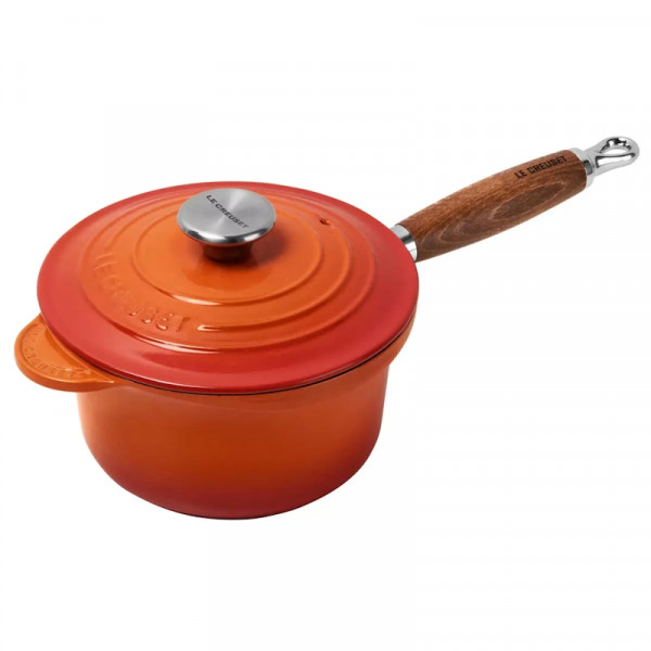  Le Creuset Profitopf 18 cm ofenrot mit Holzgriff 