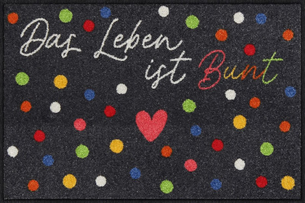 Efia Fußabstreifer Buntes Leben 50x75 cm