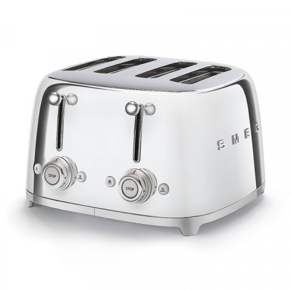 Smeg Toaster 4 Scheiben Chrom 50'S Retro Style