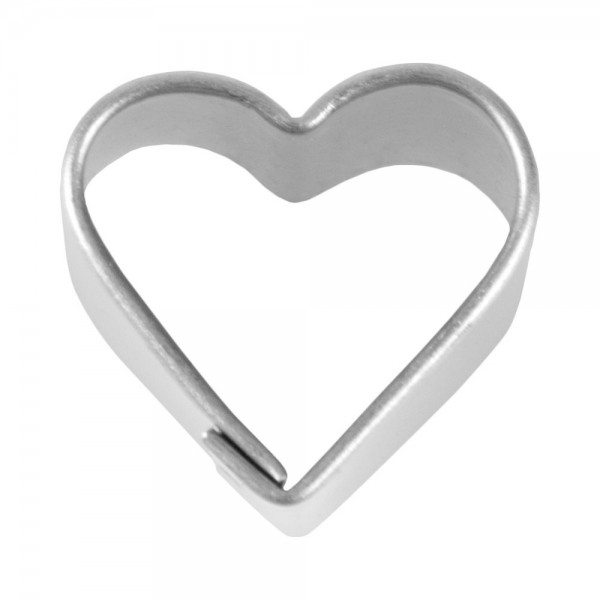 Städter Ausstecher Edelstahl glänzend Herz 1,5 cm mini