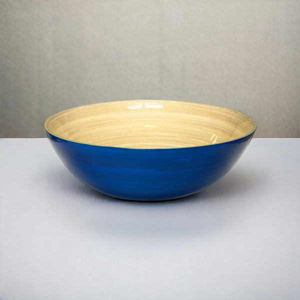 Albert L. Bambus Schüssel 26x8cm blau