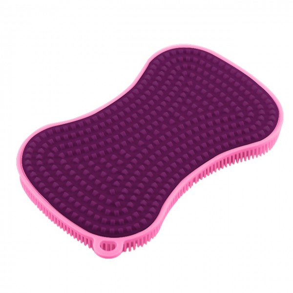 Kochblume Spülschwamm Scrubby 13x8x1,5 cm pink/lila