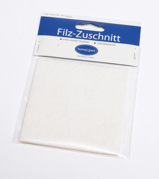  Hansi-Siebert Filz-Zuschnitt weiß 100x100 mm Stärke: 2 mm 