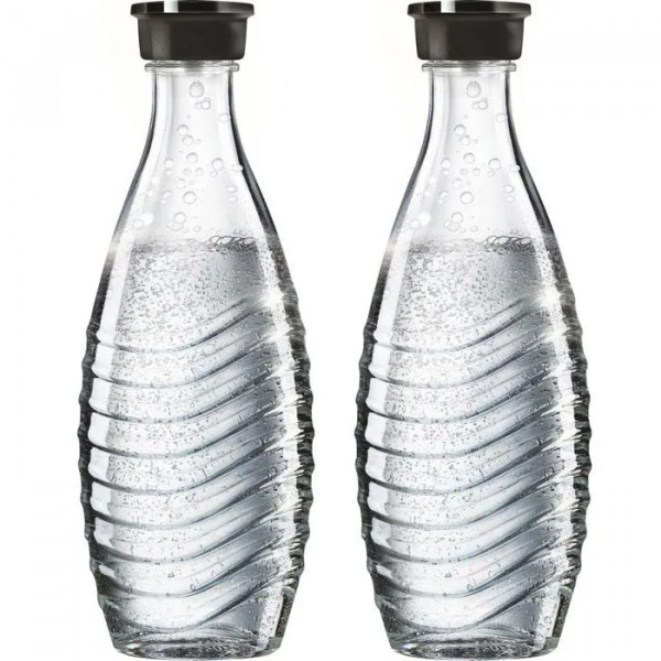 Sodastream Spülmaschinenfeste Glaskaraffe 0,7L, 2er-Pack