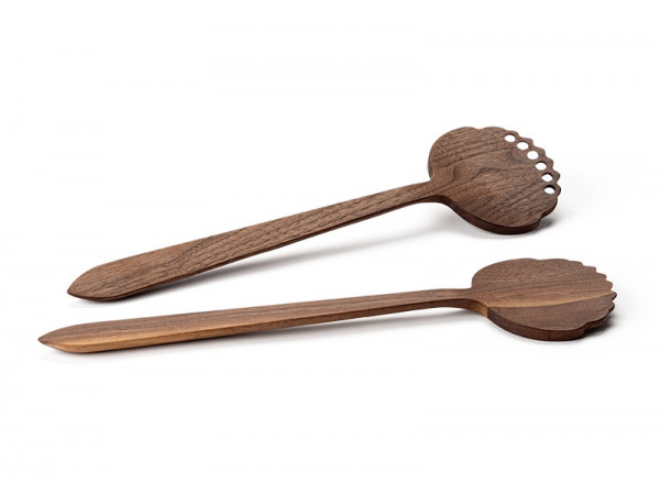 Continenta Salatbesteck, Walnuss, 32,5cm