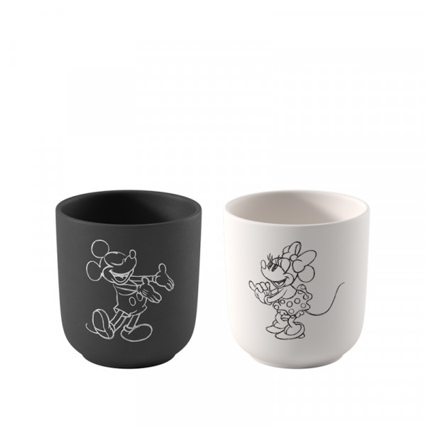 Villeroy&Boch Manufacture Rock Mickey Mouse Kaffeebecher 2tlg. 0,28l