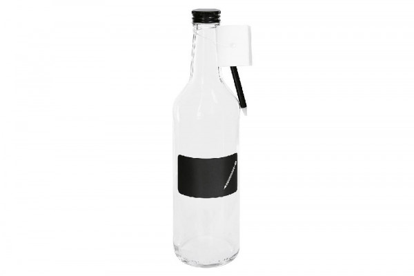 Dosen-Zentrale Gradhalsflasche m.D. 500 ml mit Kreidefeld