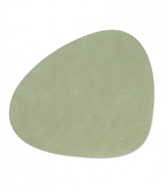 LindDNA Tischset Curve L Nupo Olive Green 37x44cm