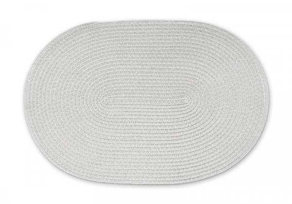 Continenta Tischset oval grau 45x31cm