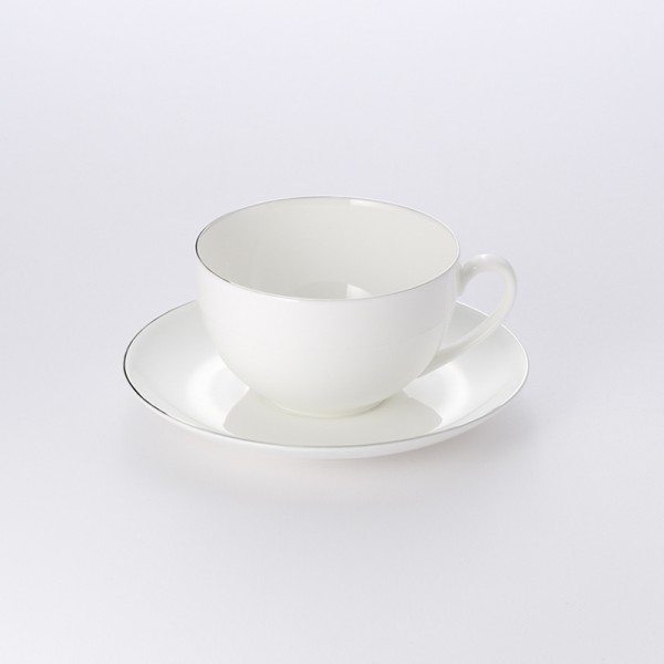 Dibbern Fine Bone China Platin Line classic Kaffee Obertasse rund 0,25ltr