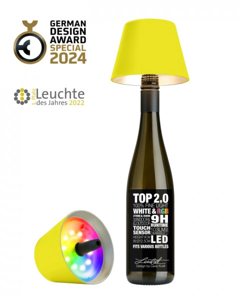 Sompex Top 2.0 LED Lampenschirm Neon Gelb