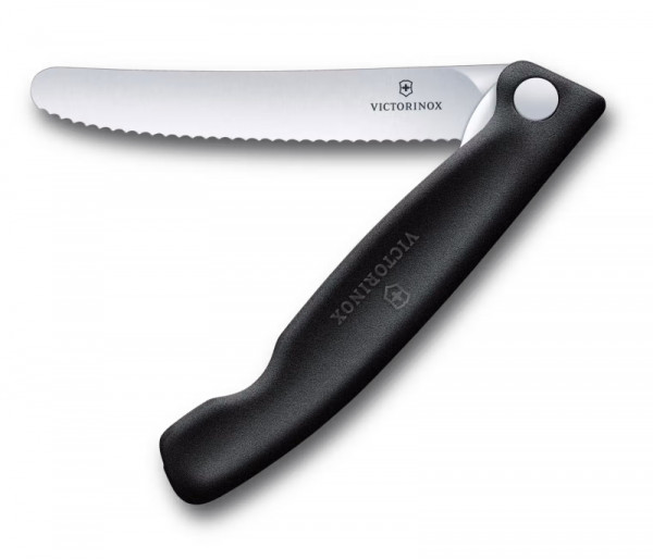Victorinox Picknickmesser 11 cm Welle schwarz  Swiss Classic