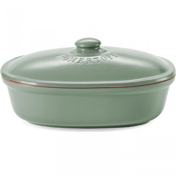 Römertopf Brottopf Oval Maxi Grün 6,5l