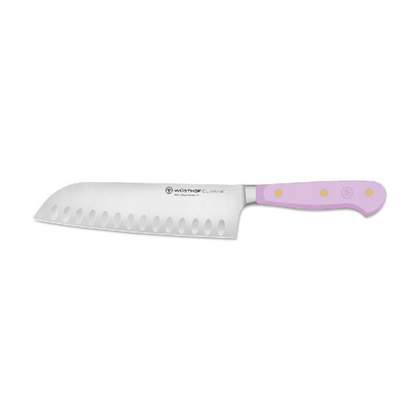 Wüsthof Santoku mit Kullenschliff 17 cm Purple Yam