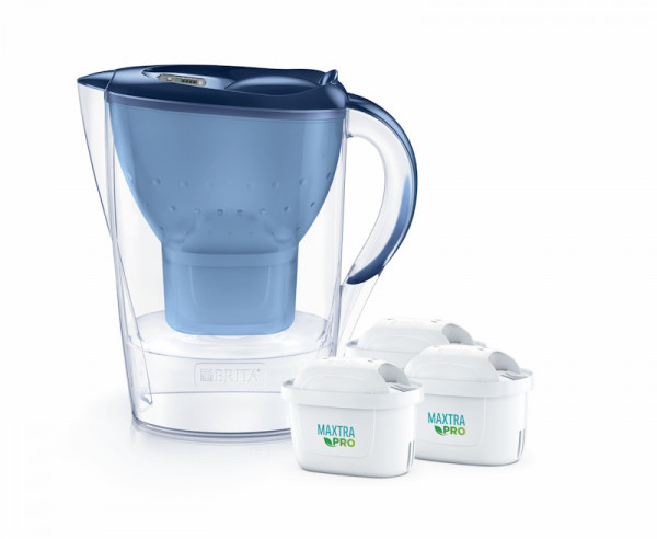 Brita Wasserfilter Marella blau inkl. 3 Kartuschen