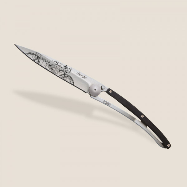 deejo Taschenmesser Ebenholz Cafe´Racer