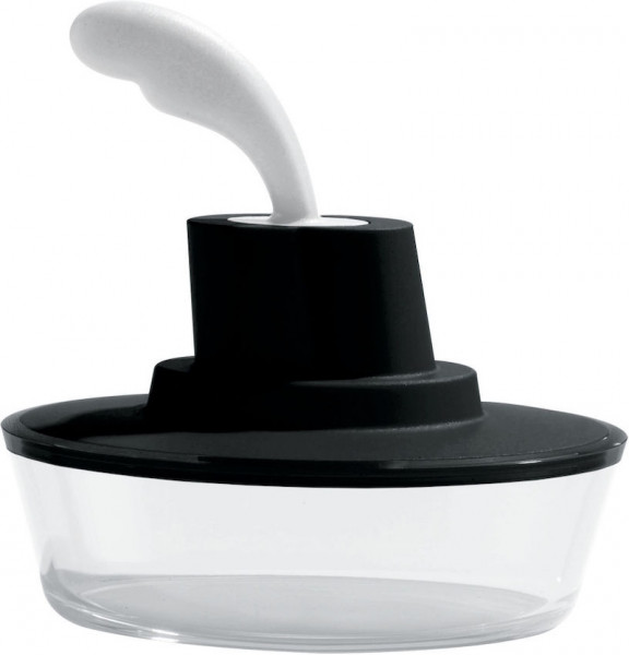 Alessi Butterdose Ship Shape Schwarz