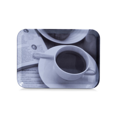 Zeller Tablett Kaffee 30,5x22cm