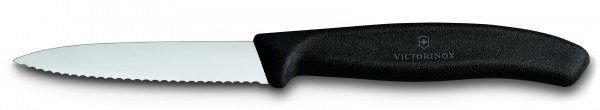 Victorinox Swiss Classic Gemüsemesser schwarz 8 cm mittelspitz welle