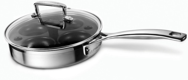  Le Creuset Sautepfanne mit Pochiereinsatz 20 cm 3-Ply 