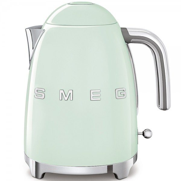 Smeg - 50'S Retro Style, 1,7 I - Wasserkocher, Pastellgrün, Soft Opening Kannenverschluss, Anti-Kalk