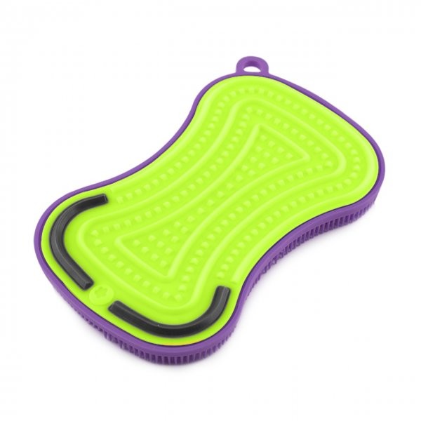 Kochblume Scrubby Plus 13x8x1,5 cm lila/limette