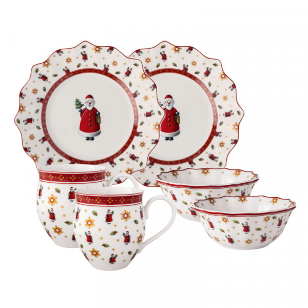 Villeroy&Boch Toy's Delight Frühstücksset Santa 6tlg