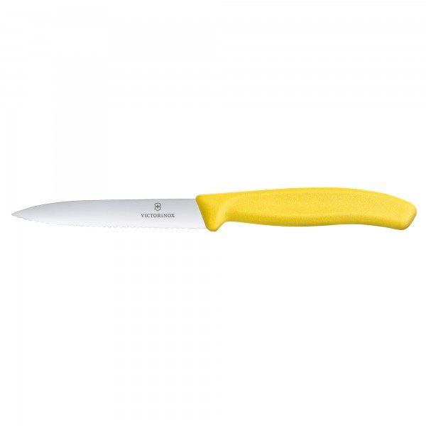 Victorinox Swiss Classic Gemüsemesser gelb 10 cm mittelspitz welle