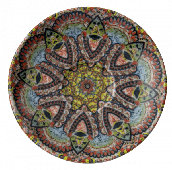 Arthur Krupp Mandala bunt Untertasse 12cm