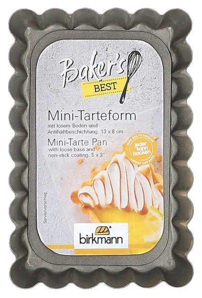 Birkmann Mini-Tartform 13x8cm mit Hebeboden  Bakers Best
