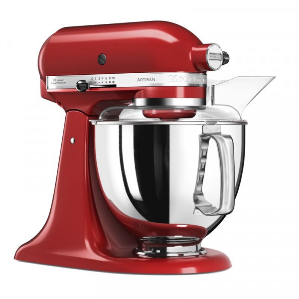KitchenAid Küchenmaschine 4,8L Empire Rot 5KSM125EER schräg
