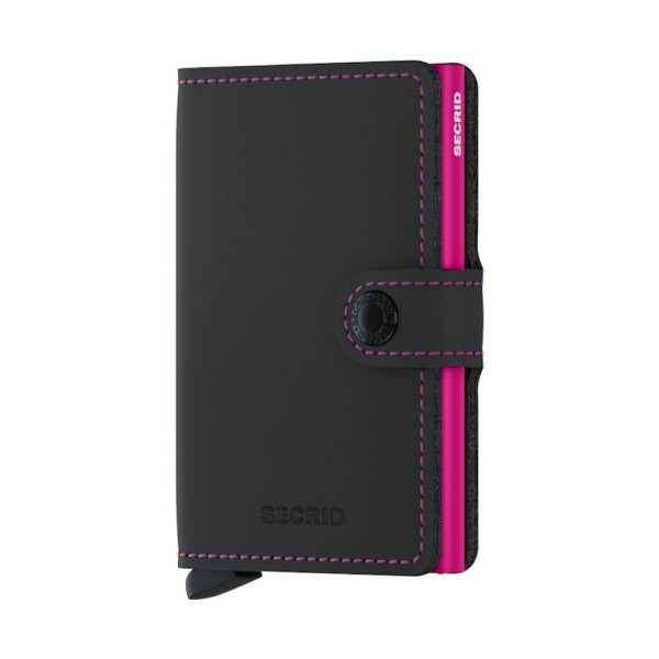 Secrid Miniwallet Matte Black Fuchsia