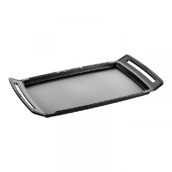 Staub Plancha 48x25 cm rechteckig glänzend-schwarz