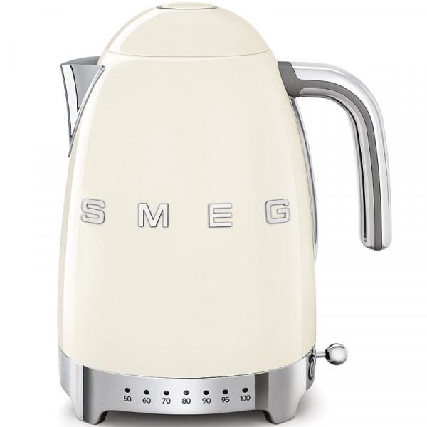 Smeg Wasserkocher Creme 1,7 L mit Temperaturregelung 50'S Retro Style